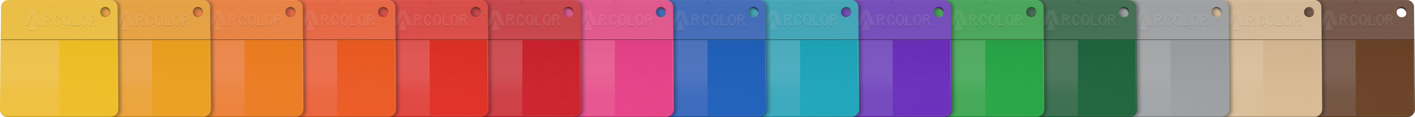 Plaquetas de color inyectadas de Arcolor